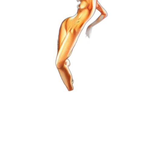 dress, staff, hair, jewelry, pixel art, concept art, 3d render, cartoon transparent PNG cut-out