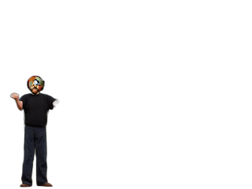 staff, mask, robot, pixel art transparent PNG cut-out