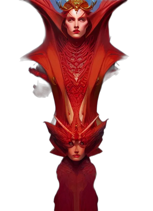 mask, crown, dress, creature, concept art, fantasy art, 3d render, pixel art transparent PNG cut-out