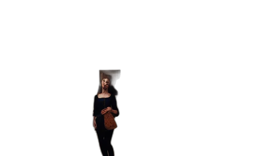 dress, staff, hat, jacket, 3d render, photorealistic, concept art, pixel art transparent PNG cut-out