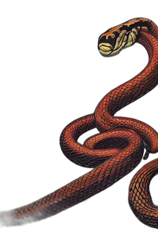 animal, comic book art, concept art, cobra transparent PNG cut-out