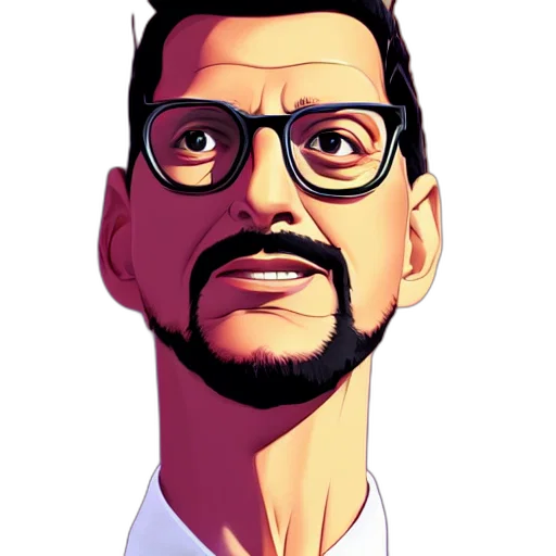 face, staff, cartoon, comic book art transparent PNG cut-out