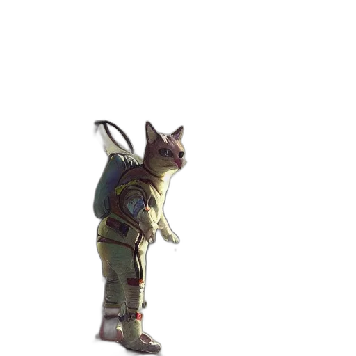 staff, animal, weapon, robot, concept art, 3d render, fantasy art, pixel art transparent PNG cut-out