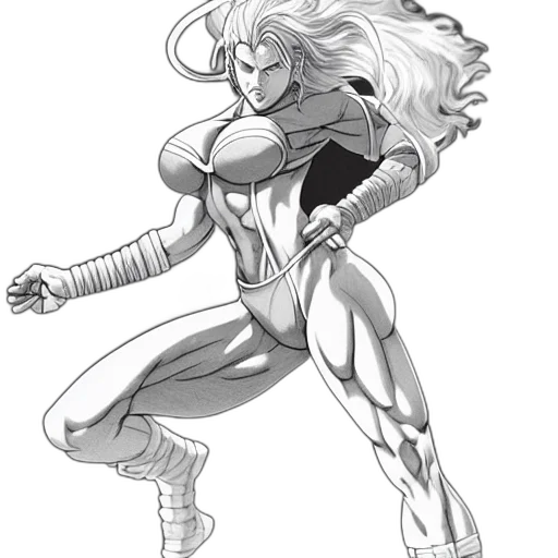 concept art, comic book art, fantasy art, pencil sketch, monochrome, most, strongest, pose transparent PNG cut-out