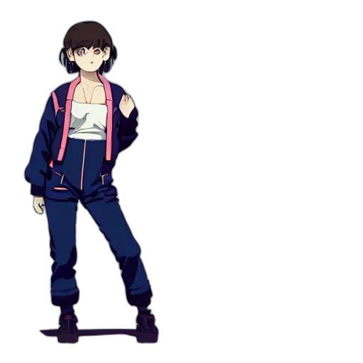 jacket, staff, creature, weapon, concept art, pixel art, anime, cartoon transparent PNG cut-out