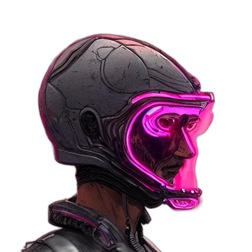 mask, robot, face, jacket transparent PNG cut-out