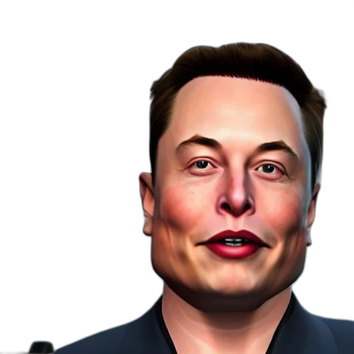 face, robot, cartoon, concept art, photorealistic, 3d render, elon, musk transparent PNG cut-out