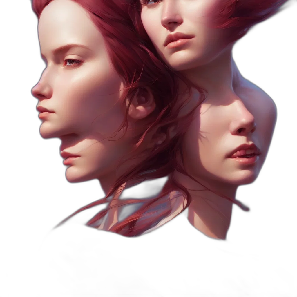 face, crown, mask, hair transparent PNG cut-out