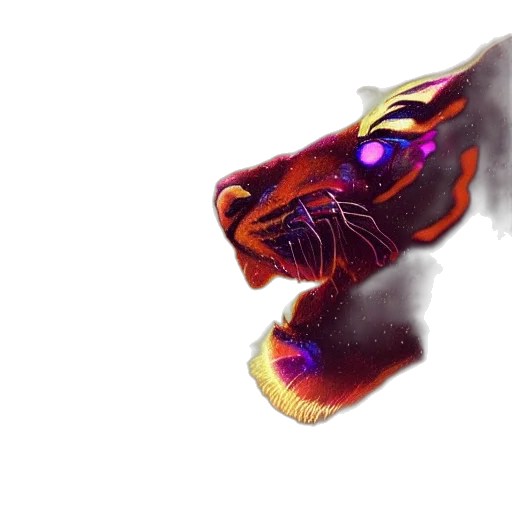 dragon, mask, creature, animal, fantasy art, concept art, watercolor, photorealistic transparent PNG cut-out
