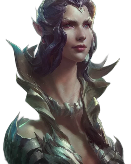 dragon, face, crown, fantasy art, concept art, photorealistic, comic book art, dark transparent PNG cut-out