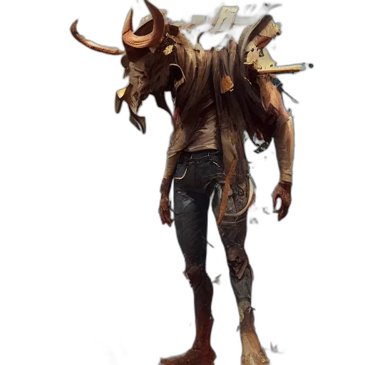 creature, animal, mask, staff transparent PNG cut-out