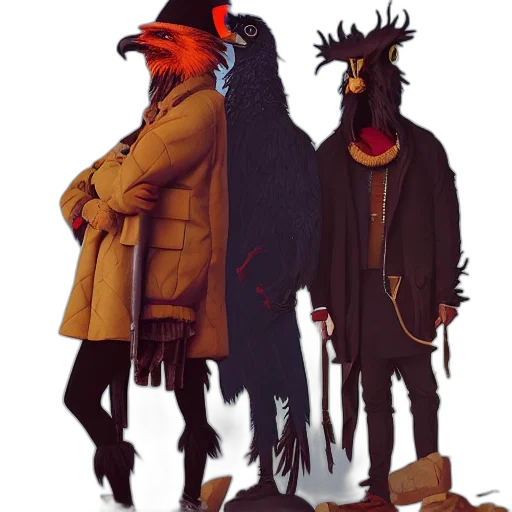 jacket, mask, concept art, fantasy art transparent PNG cut-out