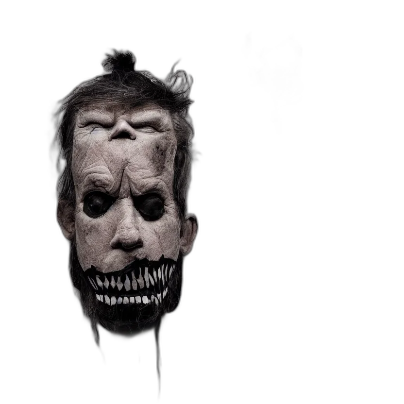 mask, face, creature, staff transparent PNG cut-out