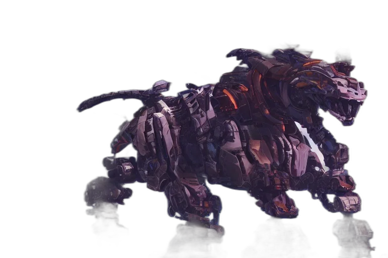 robot, dragon, creature, animal, concept art, fantasy art, cyberpunk, 3d render transparent PNG cut-out
