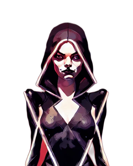mask, face, dress, staff, comic book art, concept art, pixel art, cyberpunk transparent PNG cut-out