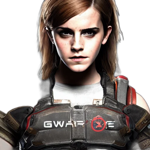 face, concept art, photorealistic, comic book art transparent PNG cut-out