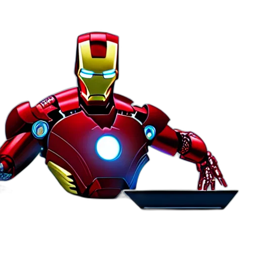 robot, 3d render, concept art, comic book art transparent PNG cut-out