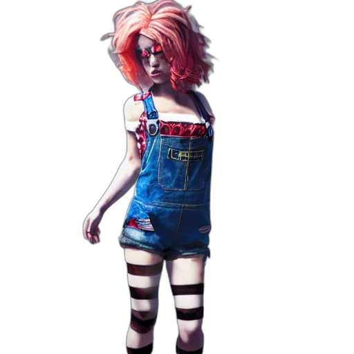 dress, robot, creature, face, concept art, fantasy art, 3d render, pixel art transparent PNG cut-out