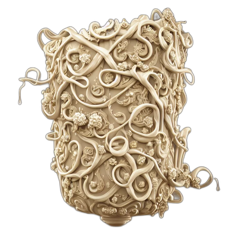 jewelry, mask, crown, hair, 3d render, wonderful, princess, cream transparent PNG cut-out