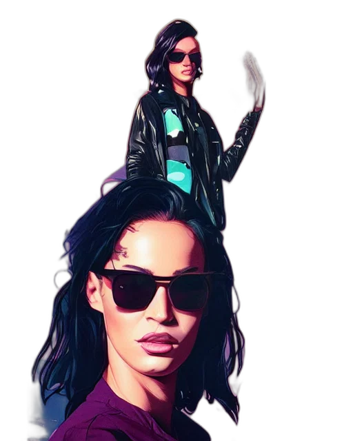 jacket, concept art, pixel art, cartoon transparent PNG cut-out