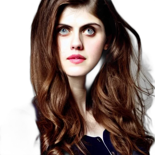 hair, face, photorealistic, cartoon transparent PNG cut-out