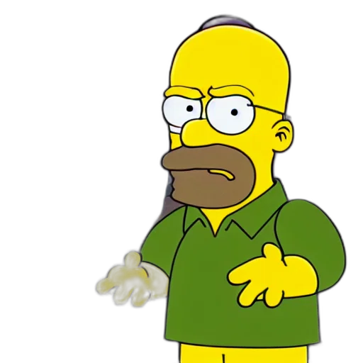 mask, cartoon, photorealistic, concept art, walter, white, mike, finger transparent PNG cut-out