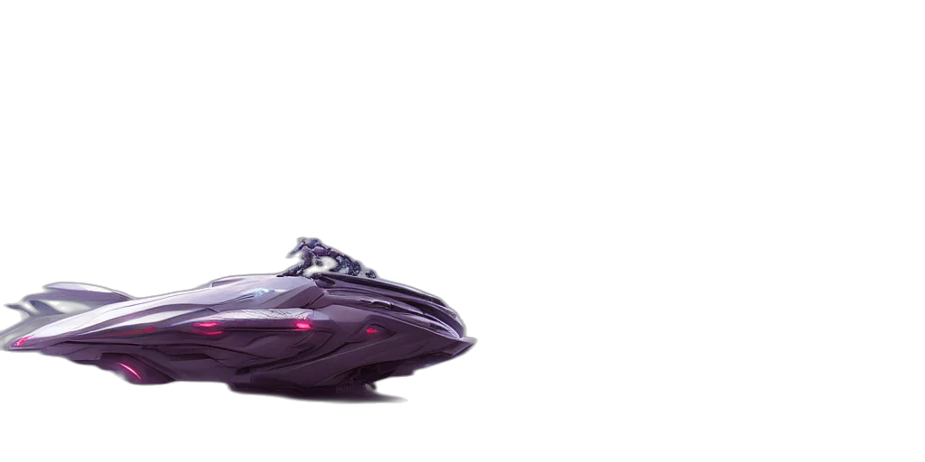 shoes, car, weapon, hat, 3d render, concept art, photorealistic, vaporwave transparent PNG cut-out