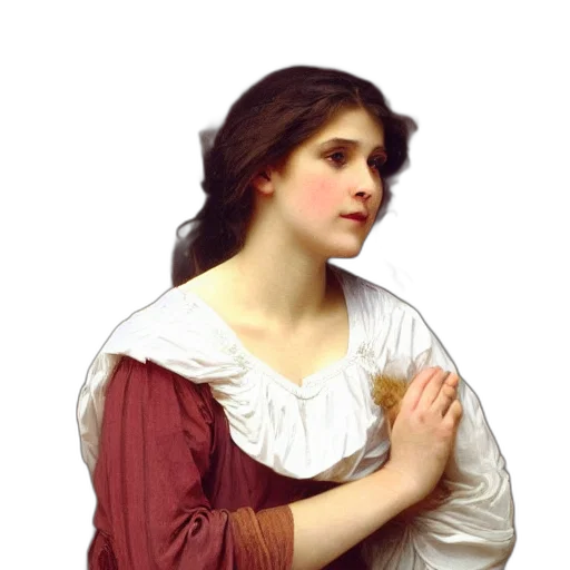 dress, jewelry, face, staff transparent PNG cut-out