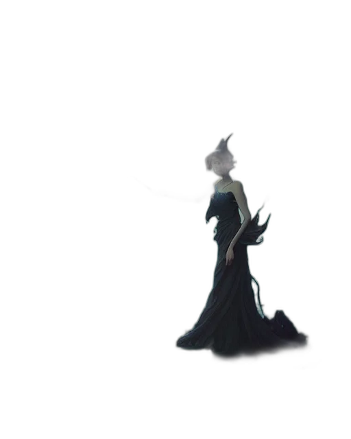 dress, staff, crown, dragon, concept art, fantasy art, 3d render, pixel art transparent PNG cut-out