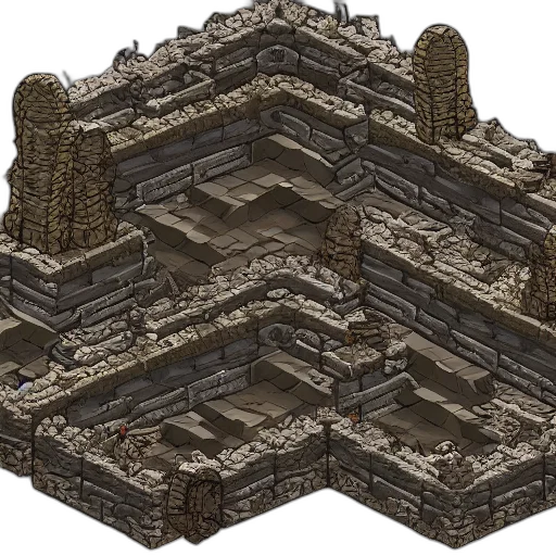 building, pixel art, 3d render, concept art transparent PNG cut-out