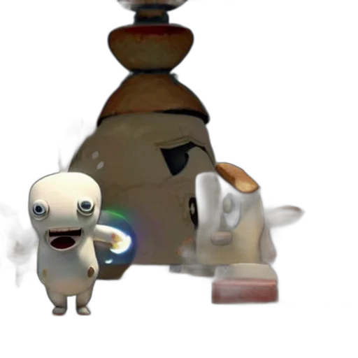 robot, creature, animal, staff transparent PNG cut-out