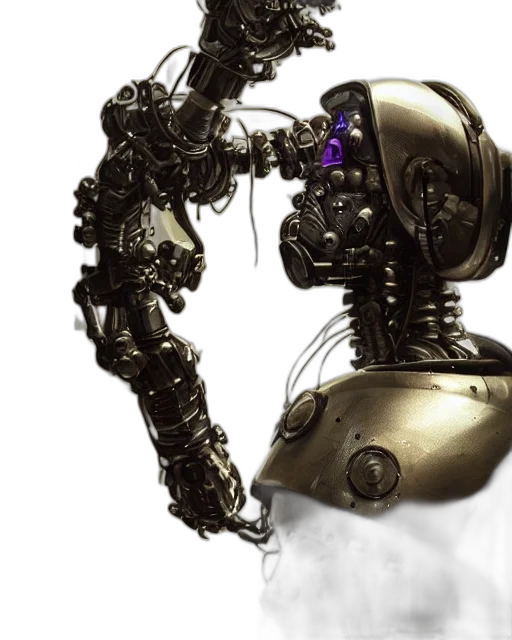 robot, jewelry, weapon, cyberpunk transparent PNG cut-out