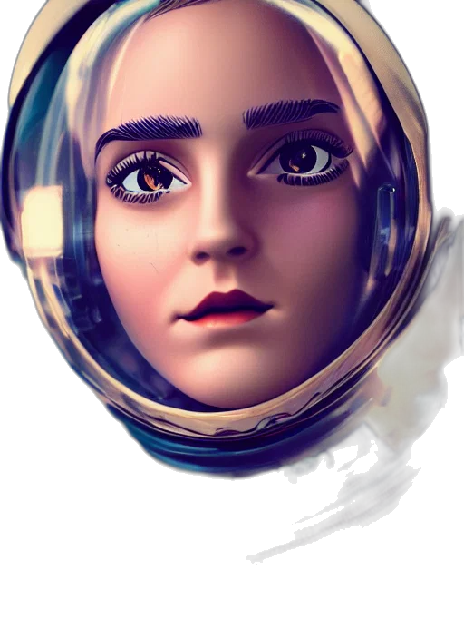 face, robot, mask, crown, concept art, comic book art, fantasy art, anime transparent PNG cut-out