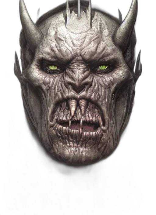 mask, face, creature, photorealistic transparent PNG cut-out
