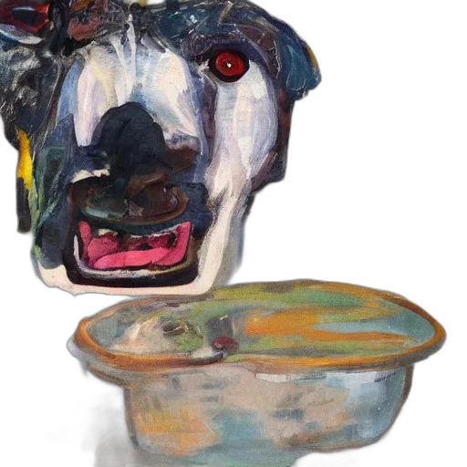 face, mask, animal, watercolor, oil painting, photorealistic, concept art, painting transparent PNG cut-out