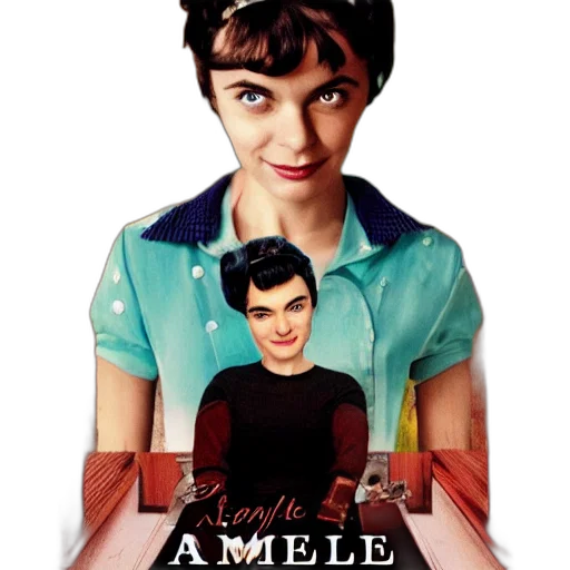 umbrella, amelie, girl transparent PNG cut-out