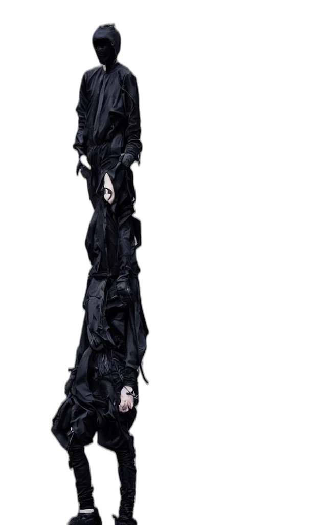 dress, jacket, umbrella, staff transparent PNG cut-out