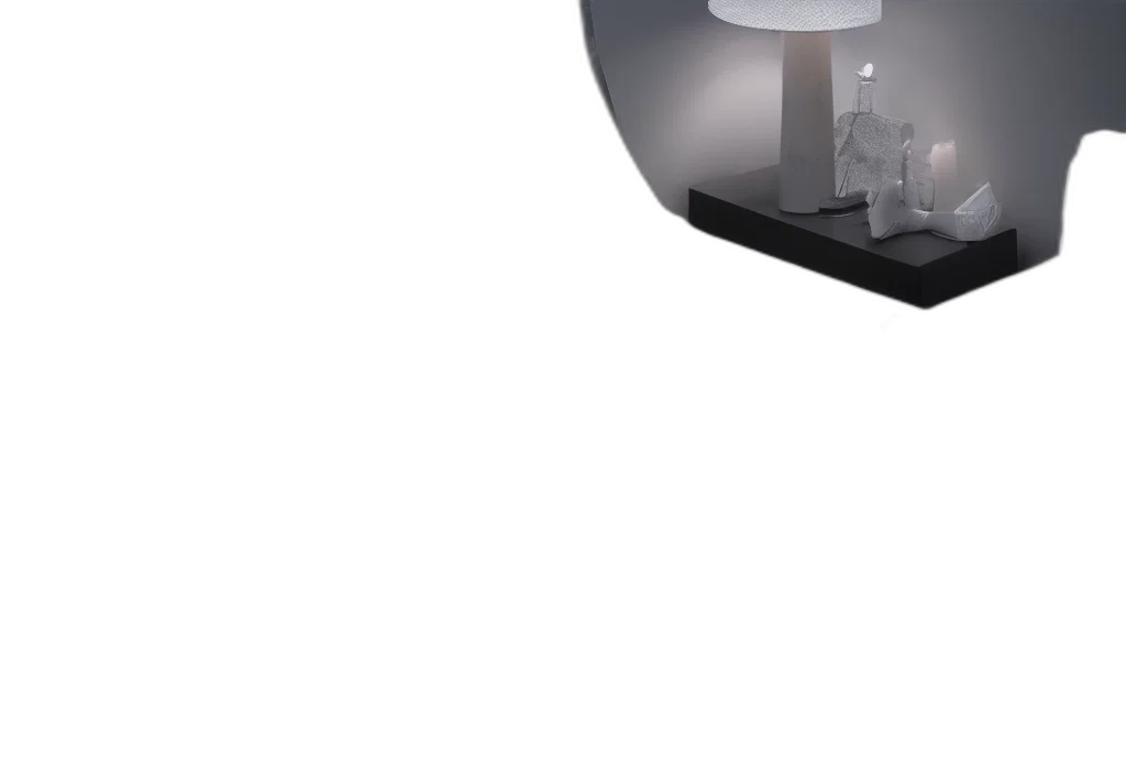 furniture, umbrella, robot, bottle, 3d render, concept art, photorealistic, outer space transparent PNG cut-out