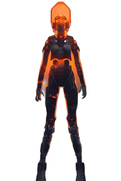 robot, jacket, mask, creature transparent PNG cut-out
