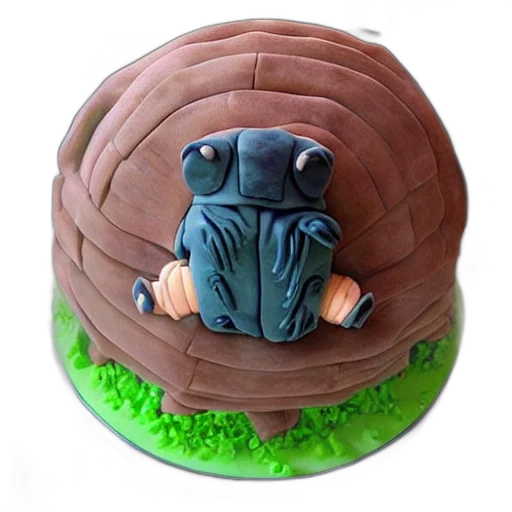 hat, food, 3d render, tardigrade, birthday, cake transparent PNG cut-out