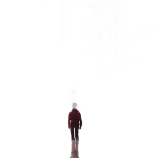 jacket, umbrella, robot, creature, concept art, pixel art, 3d render, photorealistic transparent PNG cut-out