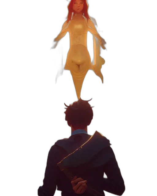 staff, creature, crown, weapon, concept art, fantasy art, 3d render, pixel art transparent PNG cut-out