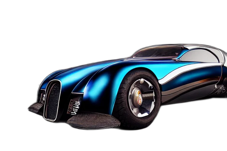 car, 3d render, concept art, photorealistic, cyberpunk, bugatti, type, atlantic transparent PNG cut-out