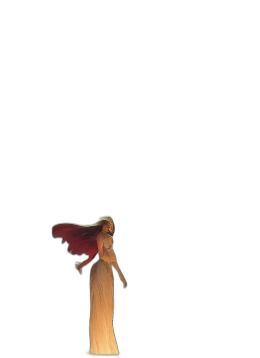 staff, hair, dress, crown, concept art, 3d render, pixel art, fantasy art transparent PNG cut-out