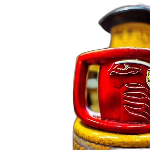 bottle, jewelry, crown, robot, photorealistic, closeup, photograph, ferrari transparent PNG cut-out