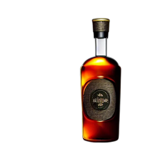 bottle, 3d render, liqueur, modern transparent PNG cut-out