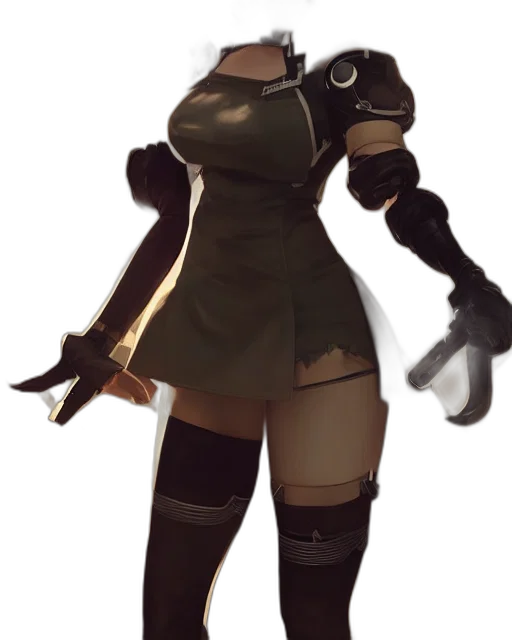 staff, weapon, sword, dress, concept art, 3d render, fantasy art, cyberpunk transparent PNG cut-out