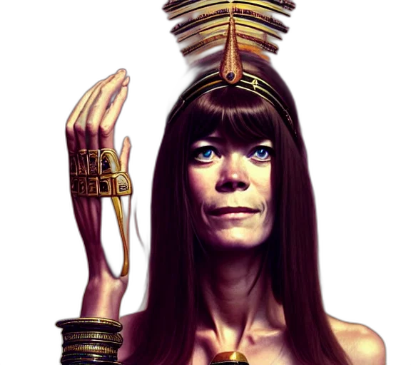 jewelry, crown, staff, hair, fantasy art, concept art, photorealistic, comic book art transparent PNG cut-out