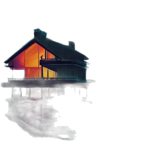 building, watercolor, concept art, 3d render transparent PNG cut-out