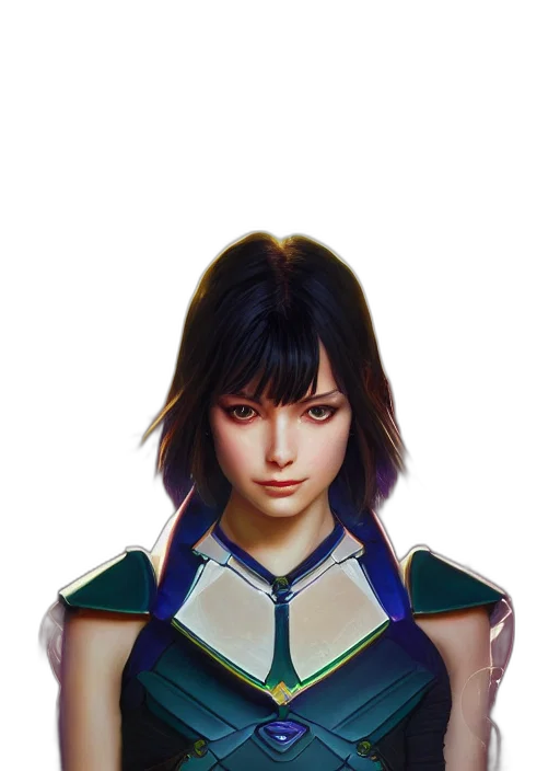 face, jacket, dragon, sword transparent PNG cut-out